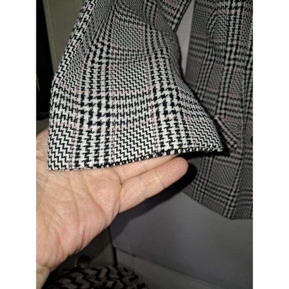 A Cary Robbins Women's Blazer Suit Jacket Houndstooth Plaid Vintage 80's Sz 12P - Picture 5 of 9